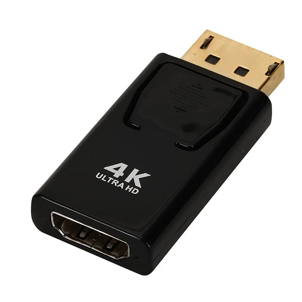 1 Pcs Dp Para compatível com HDMI 4K Adaptador Displayport Revolução compatível com HDMI Fêmea Dp Para HDMI-compa Conector de 4K, 2K Conector