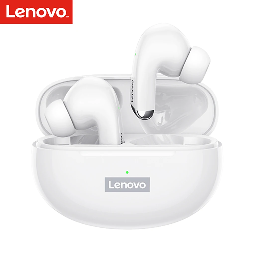 100% Original Lenovo LP5 sem Fio Bluetooth Fones de ouvido hi-fi de Música do Fone de ouvido Com Microfone Fones de ouvido de Esportes Impermeável Fone de ouvido