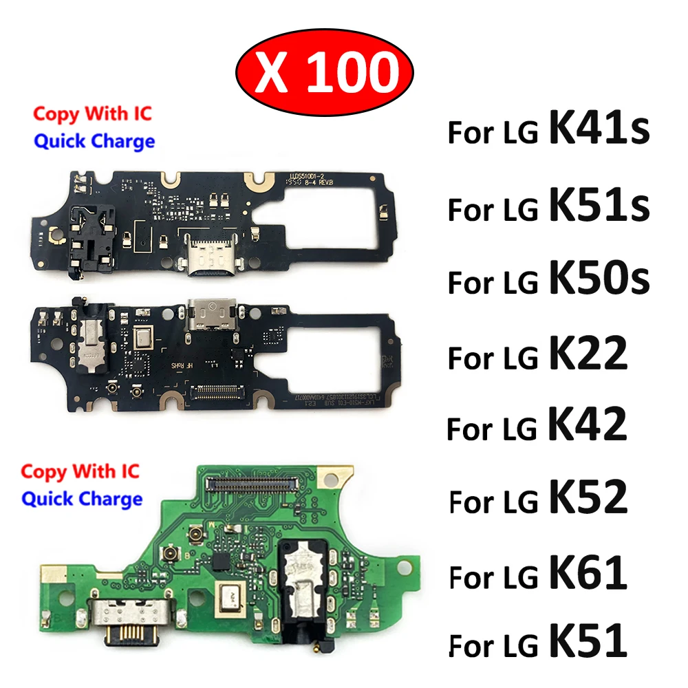 100Pcs Porta USB de Carregamento Dock Carregador Ligue o Conector da Placa do cabo do Cabo flexível Para LG K8 Mais rowlinson k22 K41S K42 K50S K51S K52 K61