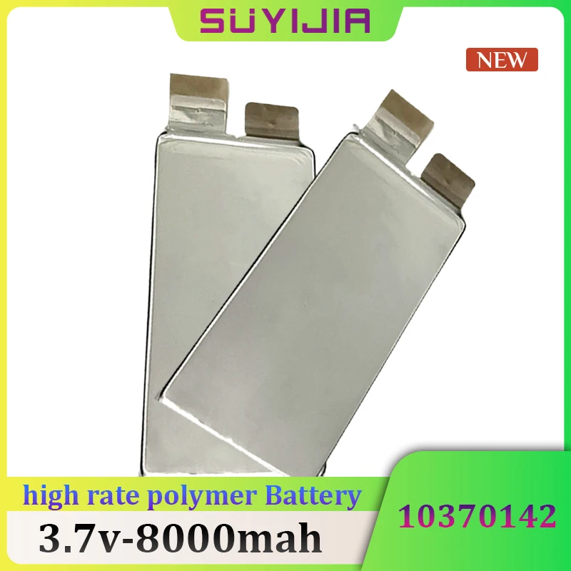 10370142 3.7 V Bateria de Polímero de Lítio 8000mah Ternário Alta Taxa de Soldagem de Níquel Folha de Navio Modelo Modelo de Ferramentas Elétricas