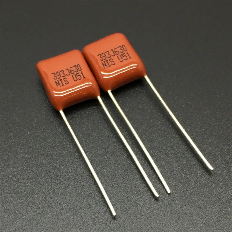 10Pcs/100Pcs Japão NISSEI CBB capacitor MMX 630V 393 J 5% 0.039 uF 39nF Pitch=7,5 mm Metalizados filme de poliéster capacitor