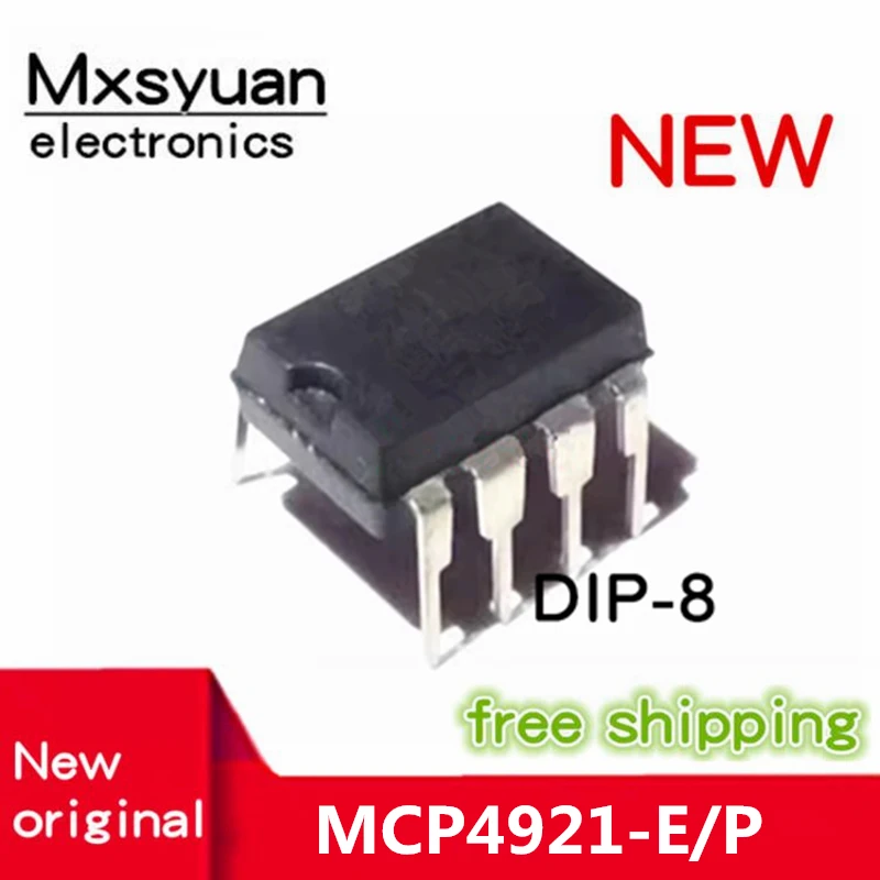 10PCS/LOT 100% novo MCP4921-E/P MCP4921E MCP4921 DIP-8 Novo original