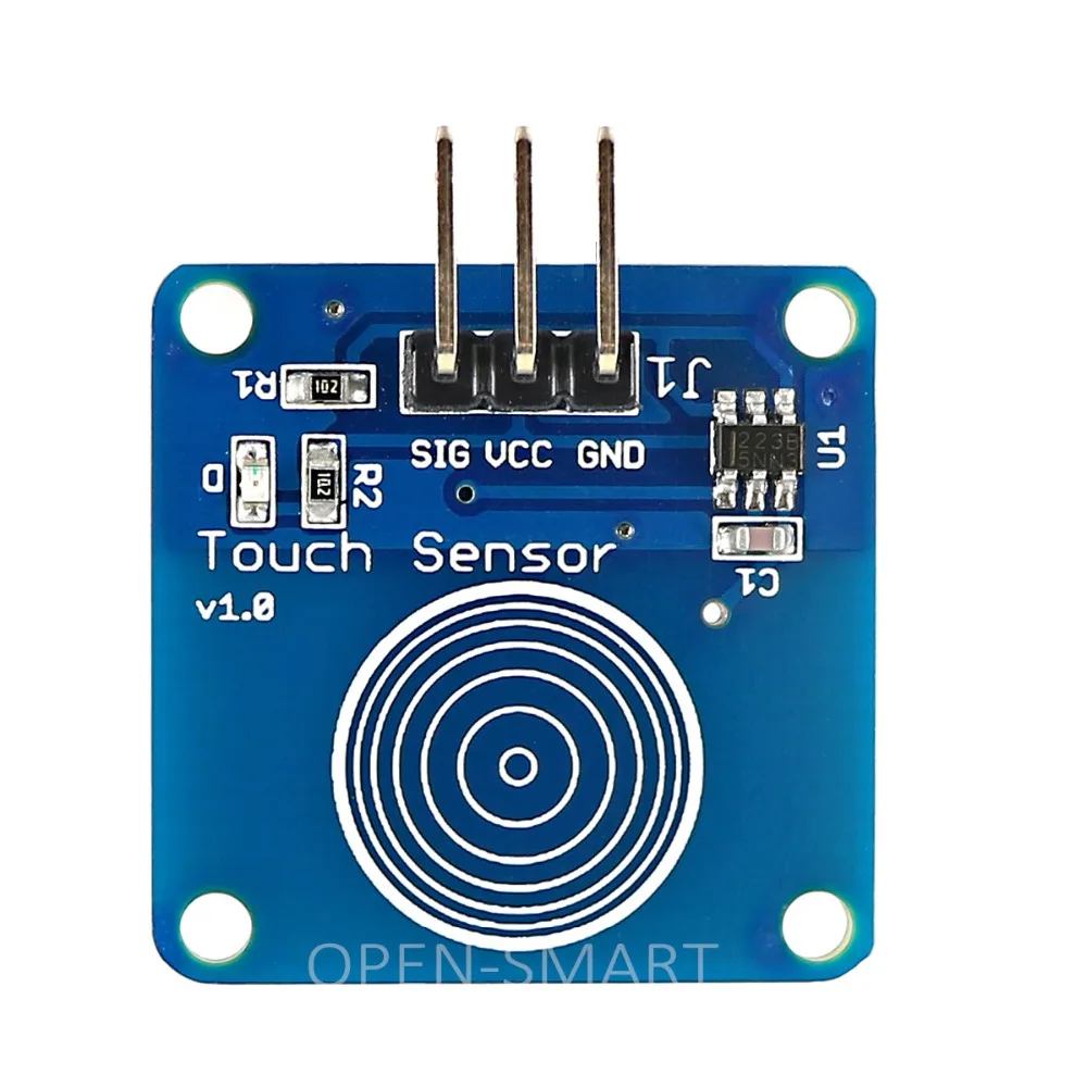 10PCS Touch Sensor, Interruptor do Toque do Módulo de Toque Capacitivo Botão TTP223B Sensor Digital da Placa Compatível com Arduino