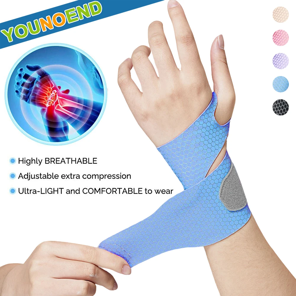 1PCS Ajustável de Pulseiras com Apoio de Pulso Bracer Ginásio de Esportes Wristband do Carpo Protetor Respirável Lesão Envoltório Banda Alça de Segurança