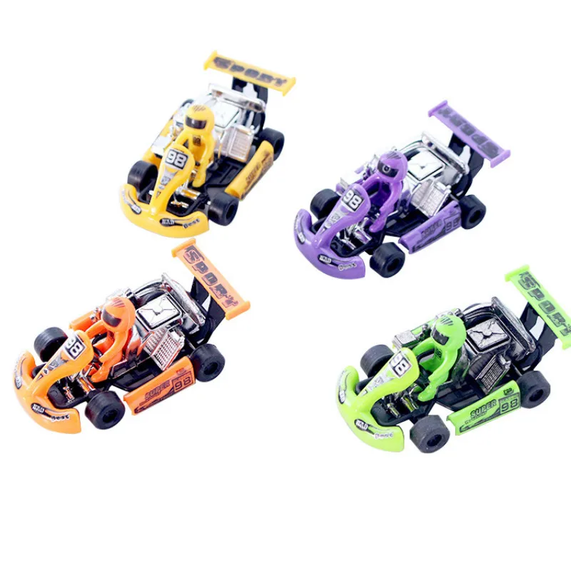 1PCS Mini Carro de Retorno de Carro de Kart Crianças Brinquedos Educativos Atacado Carro de Fórmula Vento Até Brinquedos para as Crianças