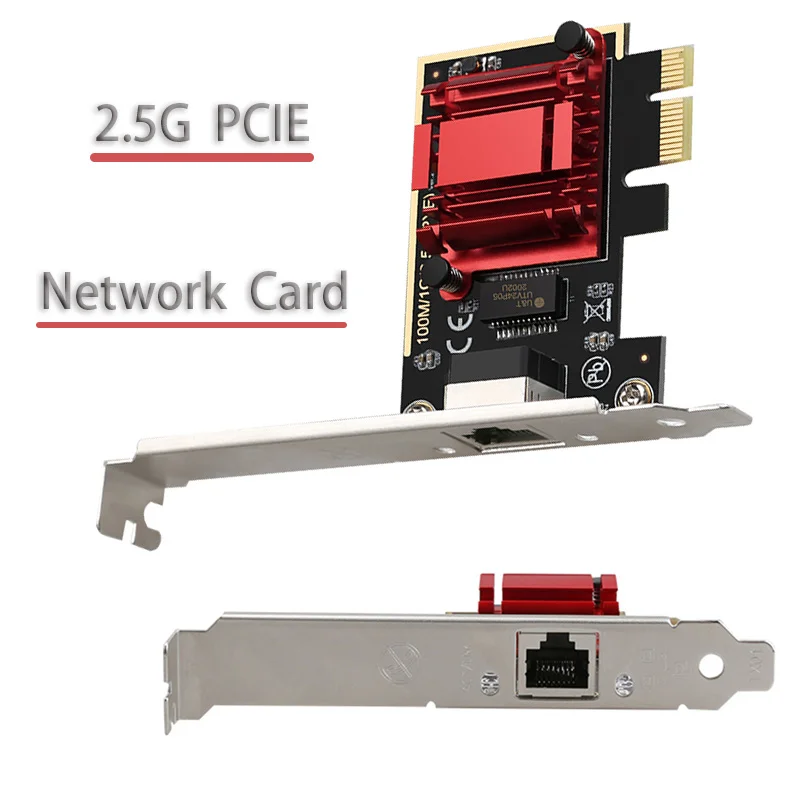 2.5 Gbps de Adaptador de PCI Express Gigabit PCI-E Placa de Rede Ethernet Jogo PCIE Cartão de rede RJ-45 Adaptador de jogos adaptável 10/100/1000M