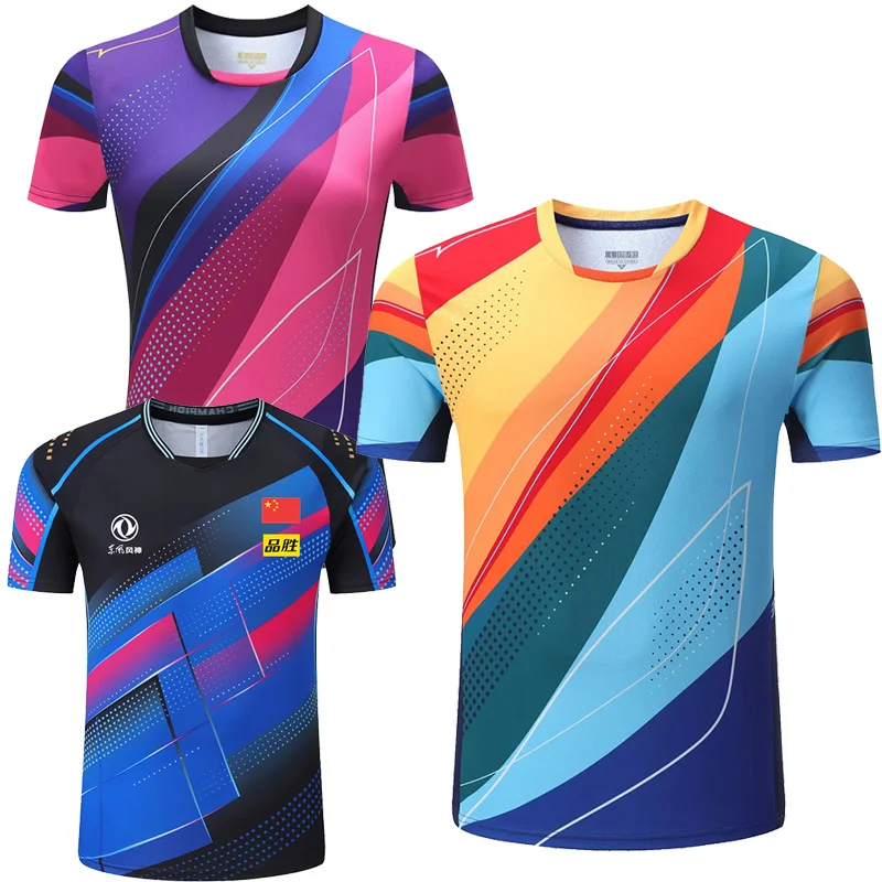 2023 Campeonato China Equipa de ténis de mesa camisas, shorts Homens Mulheres Crianças ping pong t-shirt de tênis de Mesa de camisolas de desporto tShirt