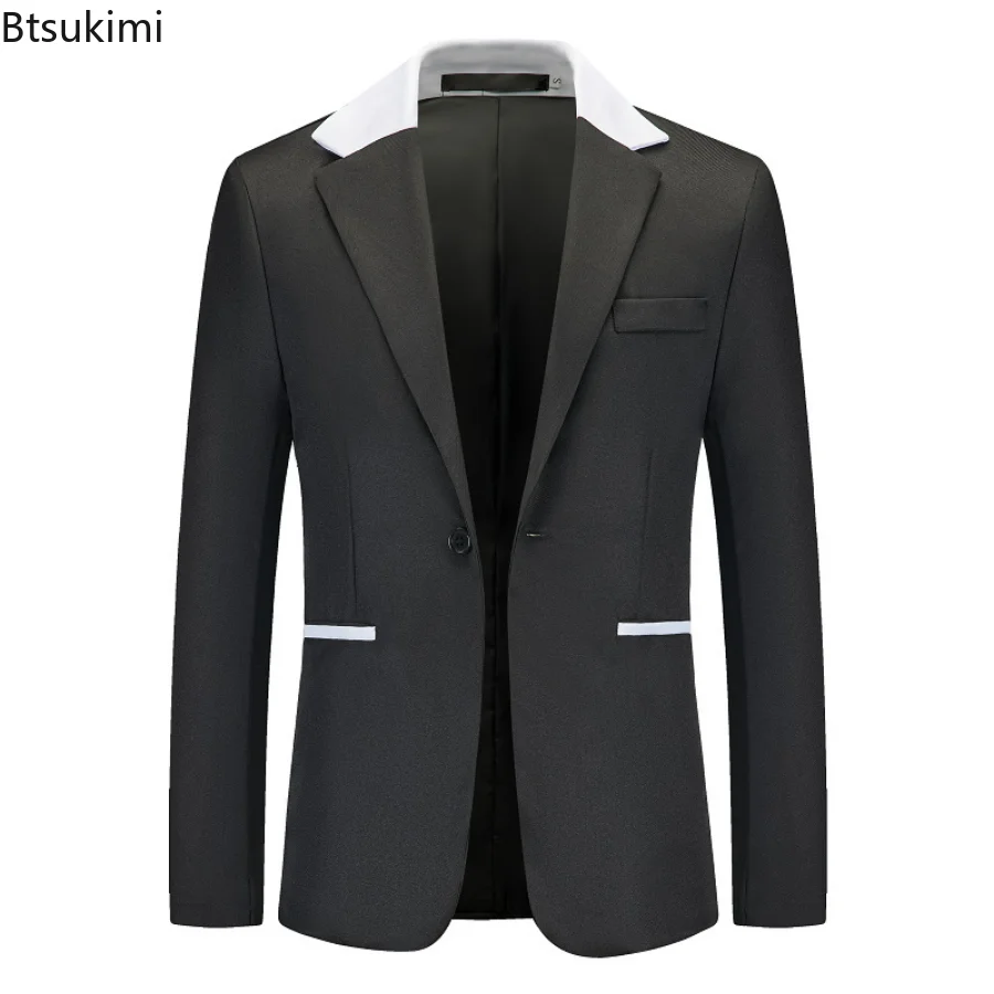 2023 Homens a Marca do Blazer Jaqueta de Moda Casual Slim Coats Bonito Masculino Negócios Jaquetas, Ternos dos Homens Blazers, Tops Ternos