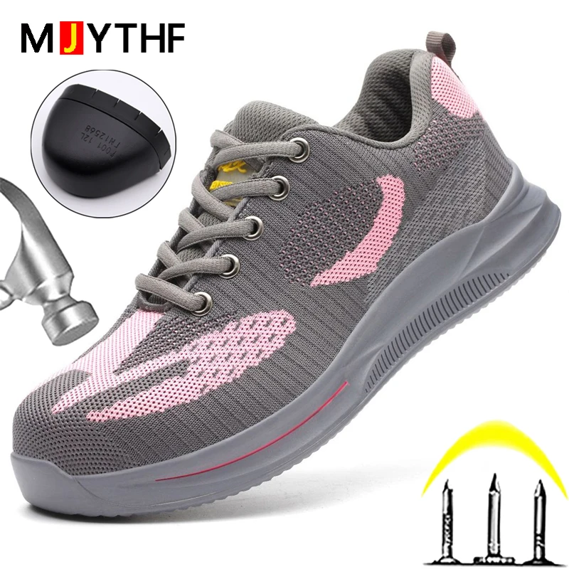 2023 Novo Calçado de Segurança Para as Mulheres, Homens Anti-esmagamento Anti-stab Trabalho Tênis de Aço Toe Sapatos Botas de Trabalho Indestrutível Sapatos Masculinos