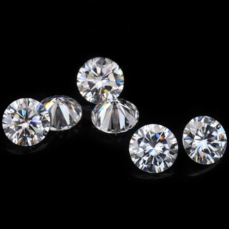 2023 novo estilo em branco IJ Solta Moissanite VVS1 Excelente Corte Brilhante Redondo Fazer a Jóia de Pedra DIY material de Laboratório diamante