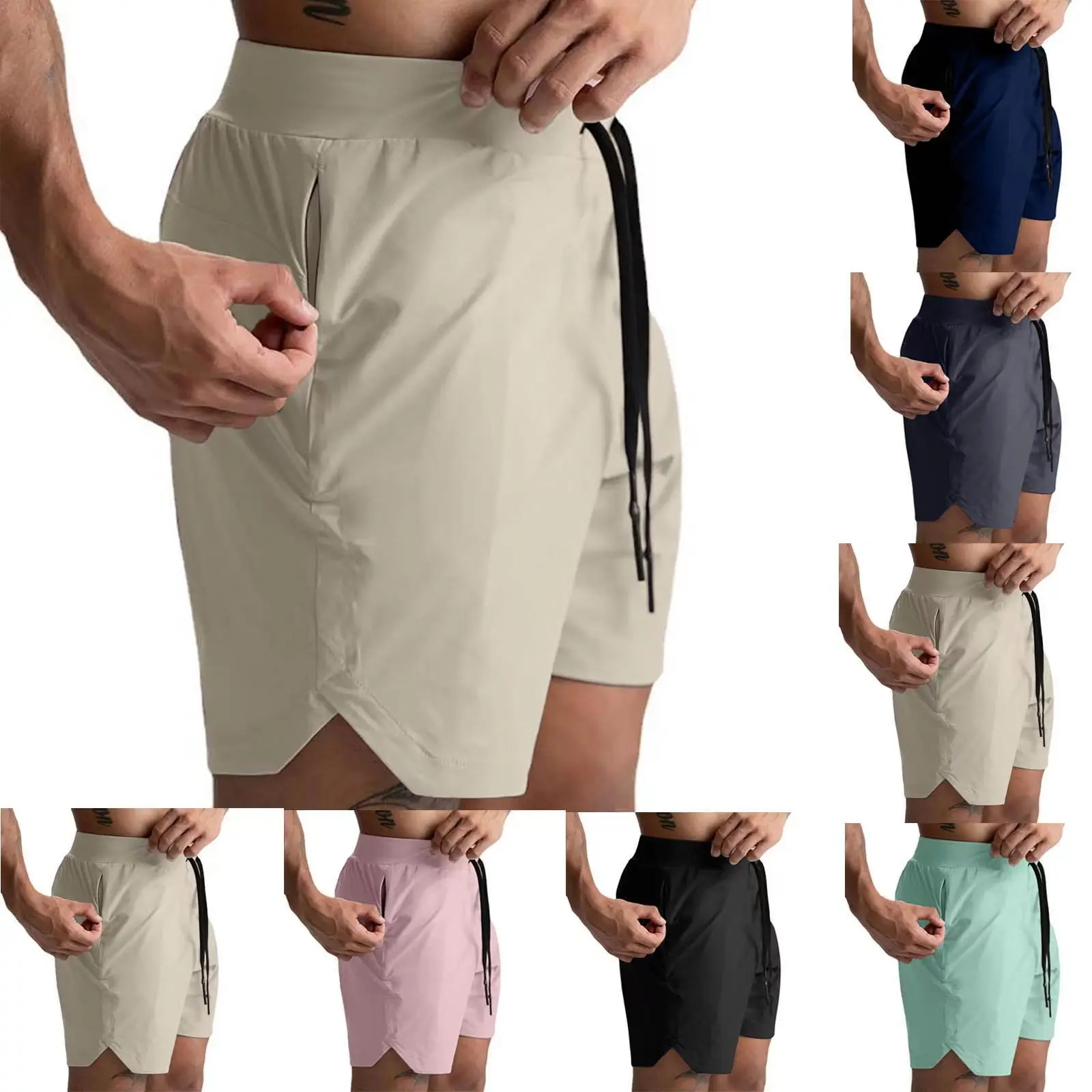 2023 Verão Casuais Novo Esportes Homens De Shorts De Tecido De Secagem Rápida Respirável Masculino Shorts