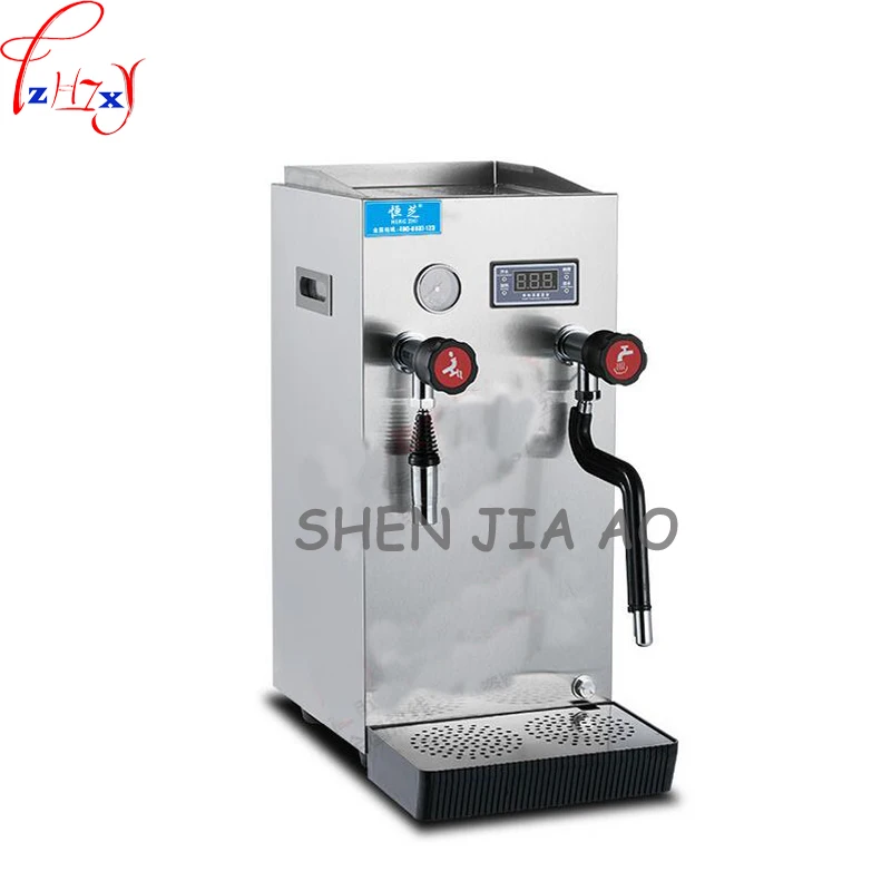 220V 2200W Comercial de Aço Inoxidável de Vapor de Água, Máquina Automática de Chá de Leite de Loja Café a Vapor, Máquina de Leite de