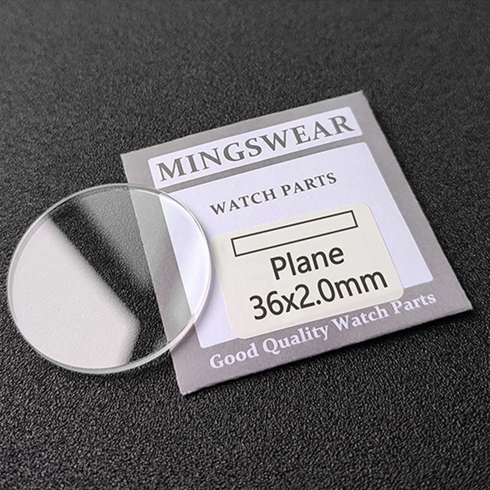 2mm de Espessura Mineral Televisão Rodada Vidro de Relógio relojero Cristal Parte 27mm~36.5 mm 2 pcs