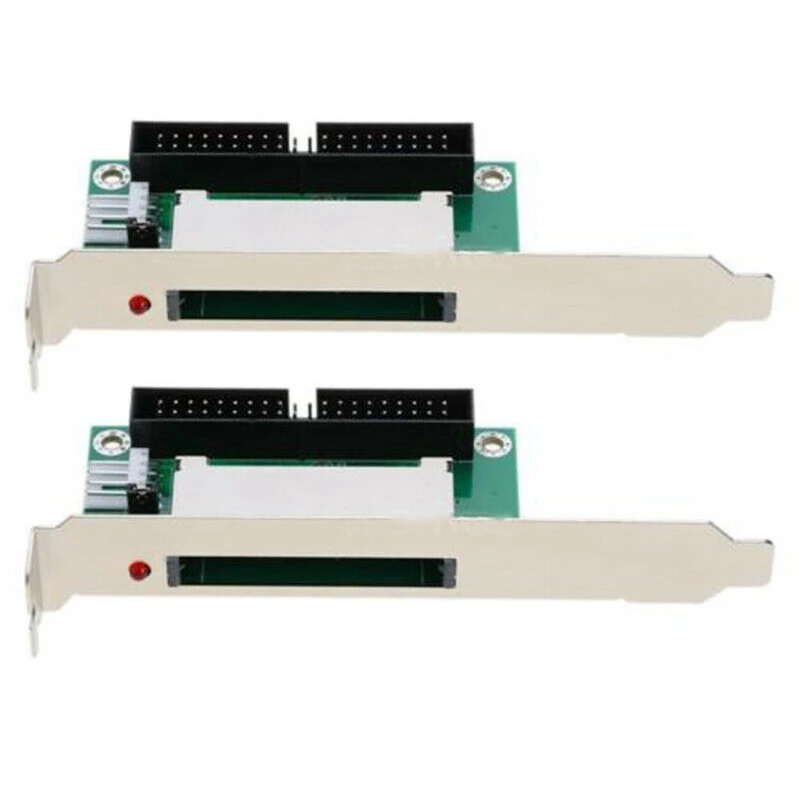2X de 40 Pinos Cf Compact Flash Card Para Ide 3.5 Conversor Adaptador Pci Suporte Painel Traseiro