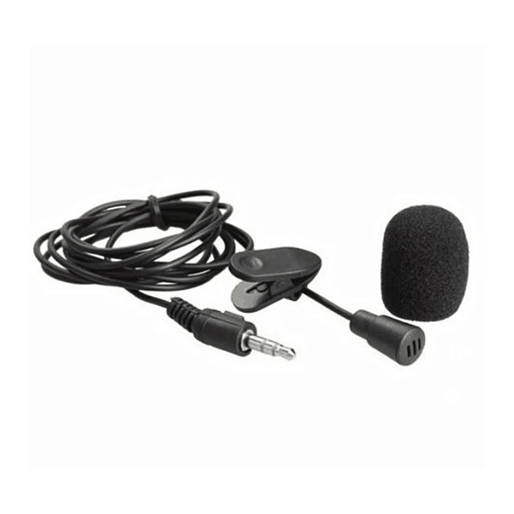 3,5 mm com Fio Profissional de Lapela Microfone ao Vivo Streaming de Cancelamento de Ruído Entrevista Anti-interferência Mic com Protetor de Vento
