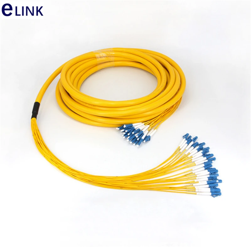 35m 24 núcleos de cabo de fibra SM junto jumper LC SC FC ST ramo cabo de 2,0 mm de fibra óptica Monomodo patch levar 24C bundle