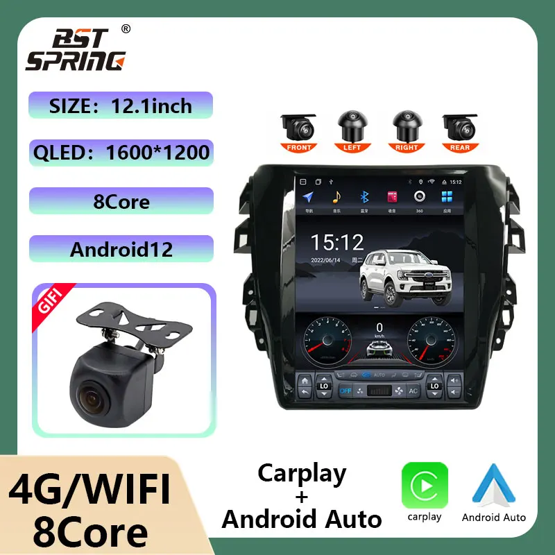 4+64/6+128 a Navegação GPS, Car Multimedia Player de Áudio Para Nissan Navara NP300 2017-2019 Terra de Rádio estéreo unidade de cabeça