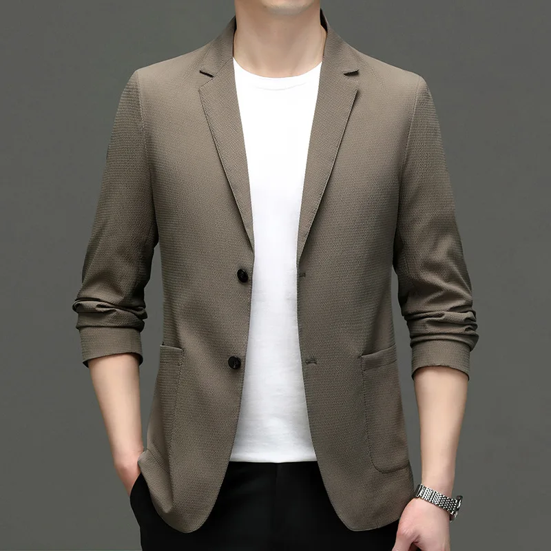 5645-moda masculina casual terno de pequeno macho versão coreana do terno slim 101 casaco jaqueta de cor sólida