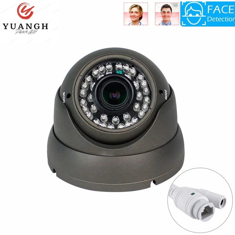 5MP de Segurança de Casa de Câmara IP Interior do CCTV de Vigilância de 2.8-12mm Lente Manual de Cúpula de Câmera POE XMEye APP