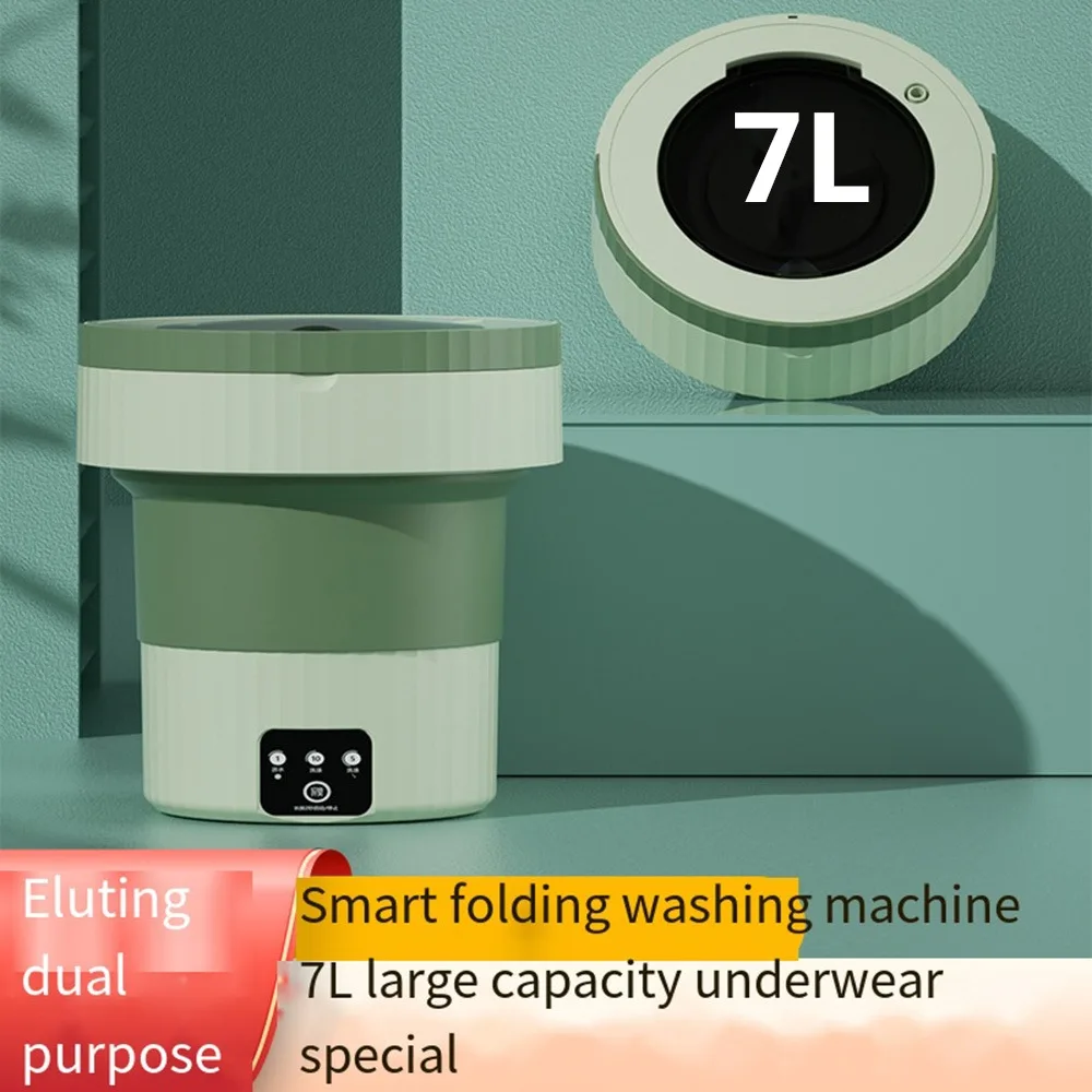 7L Mini Folding Máquina de Lavar Portátil com Secador de Balde para a Roupa dos Turistas viaja para o Lar de Meia Cueca máquina de lavar 110V 220V AU PORTUGAL