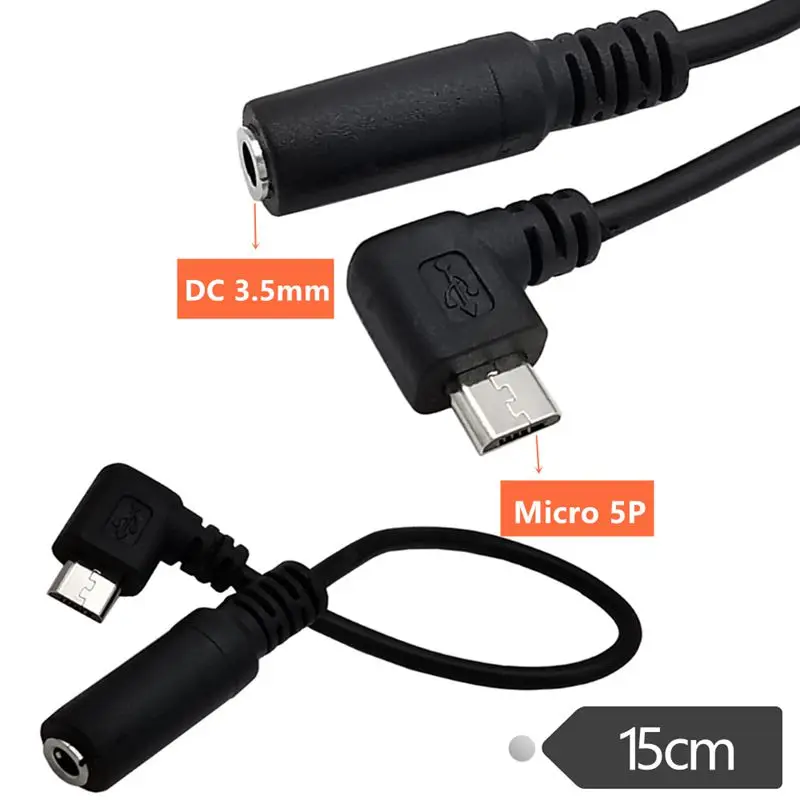 90-Grau Micro USB Para Áudio de 3,5 mm Cabo do Adaptador V8 Android 3,5 mm Fêmea de Telefone Cabo de Adaptador de Fone de ouvido