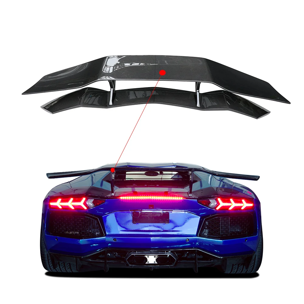 A fibra de carbono asa traseira, spoiler Para Lamborghini - Aventador LP700 retrofit PUR estilo Independente de instalação carro cauda, asas parte