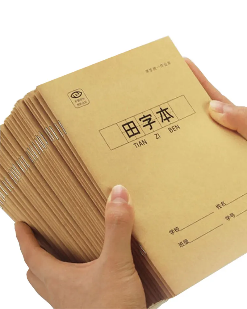 A iluminação Principal de Aprender Caractere Chinês Caderno Manuscrito Tian Zige Ben Pinyin Prática Catálogo de material de Papelaria 10pcs