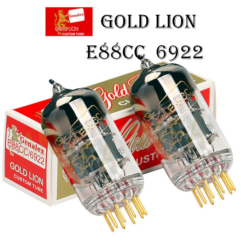 A rússia de Ouro de Leão Genalex Tubo de Vácuo E88CC 6922 Substituir ECC88 6DJ8 7308 de Elétrons do Tubo Para HIFI Amplificador de Áudio Genuíno