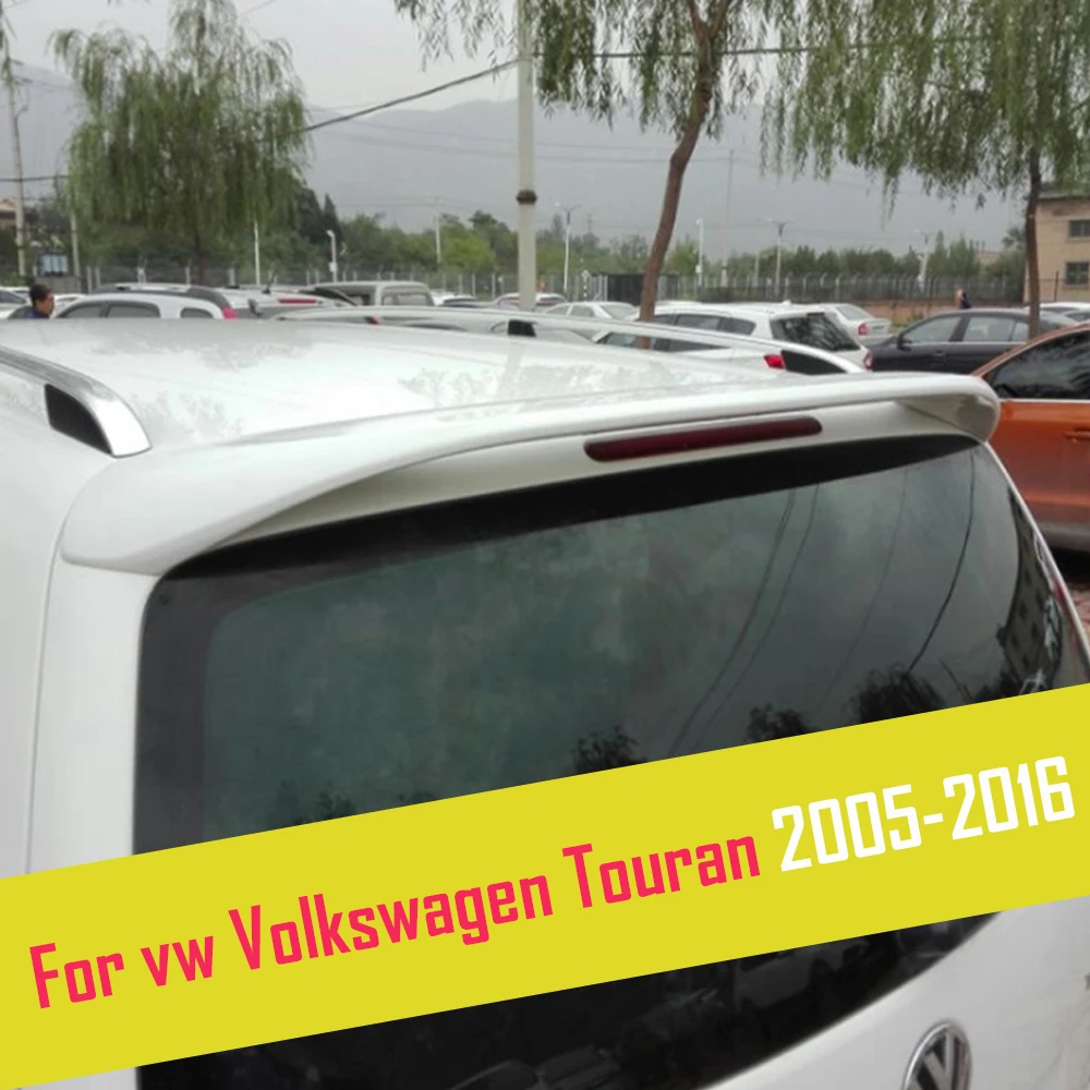 A VW Volkswagen Touran Spoiler 2005-2016 Traseira do Tronco Wing Body Kit Guarnição de Moldagem Spoiler da Tampa da Guarnição de Acessórios para carros