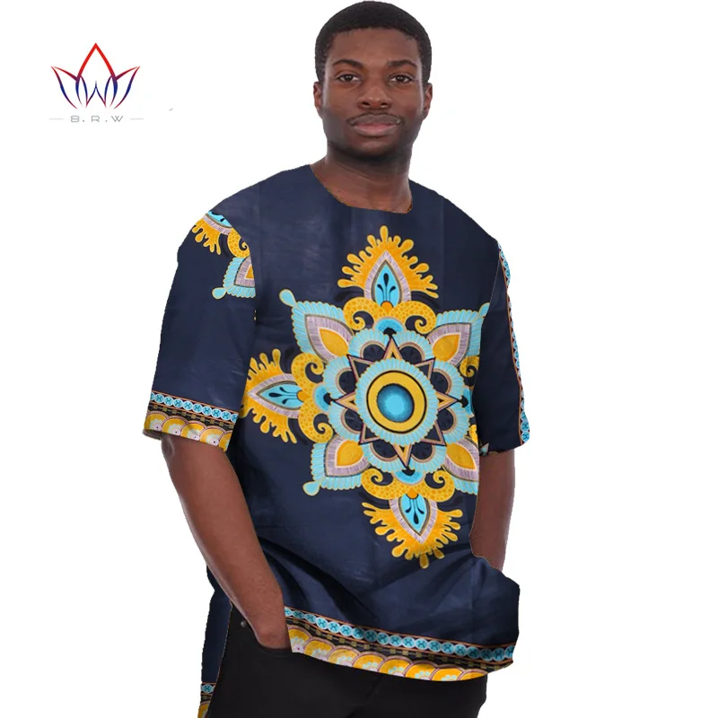 Africana de Impressão Roupas Dashiki, para Homens t Shirts Mens de Meia Manga Mens Camisas de Marca de Roupas Plus Size 6XL Africana Roupas WYN08