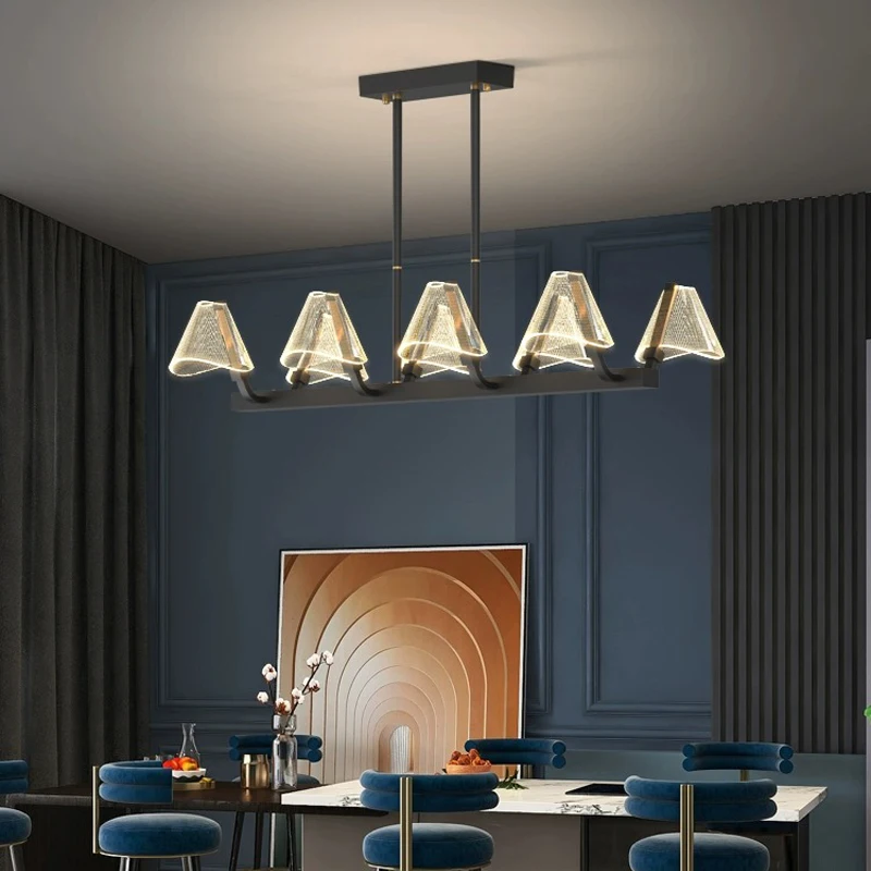 AiPaiTe LED moderna circular/luz longa sala de estar, sala de jantar, quarto Nórdicos alta transparência do acrílico lustre