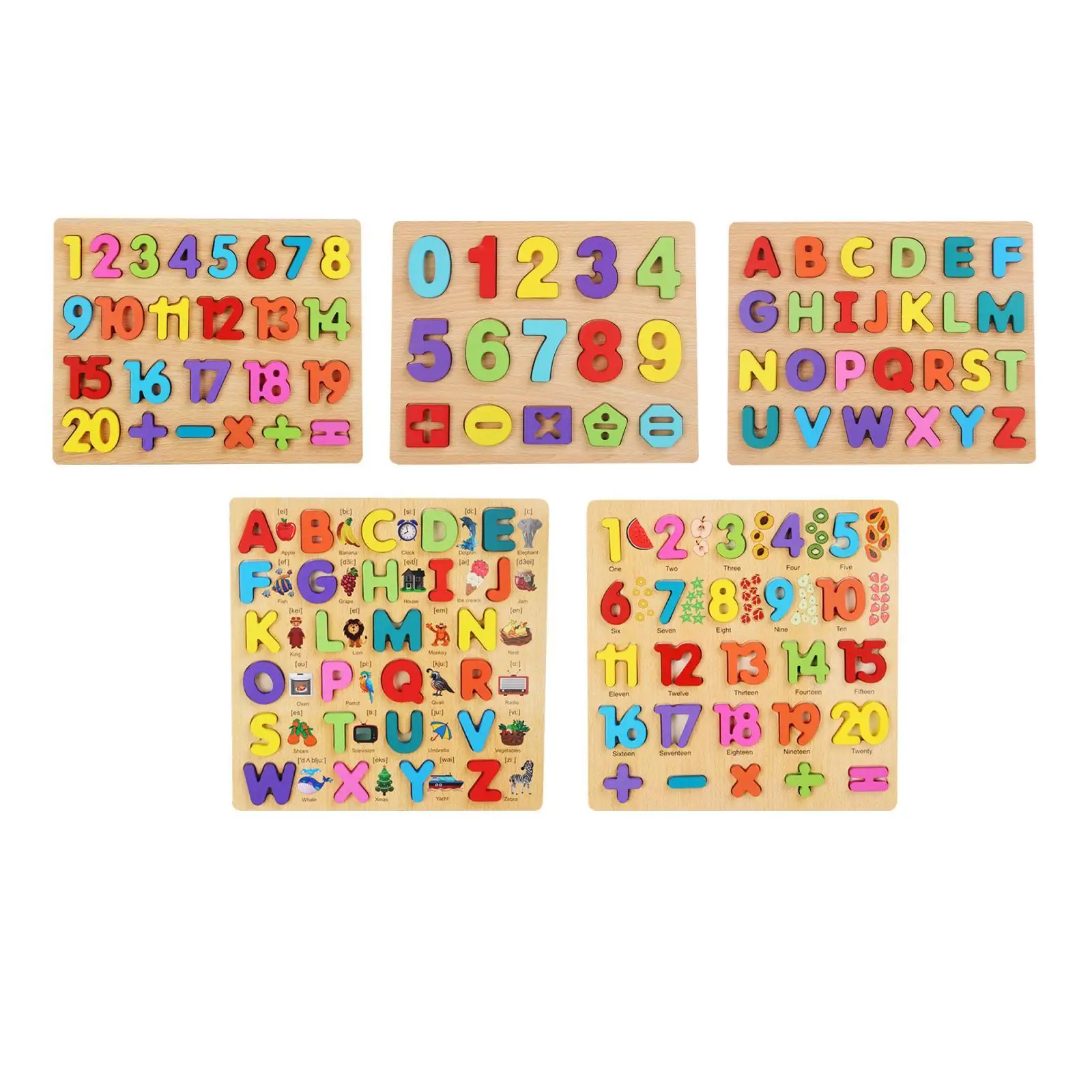 Alfabeto Número de Puzzle de Correspondência de Jogo Pré-escolar de Aprendizagem para Presentes de Aniversário