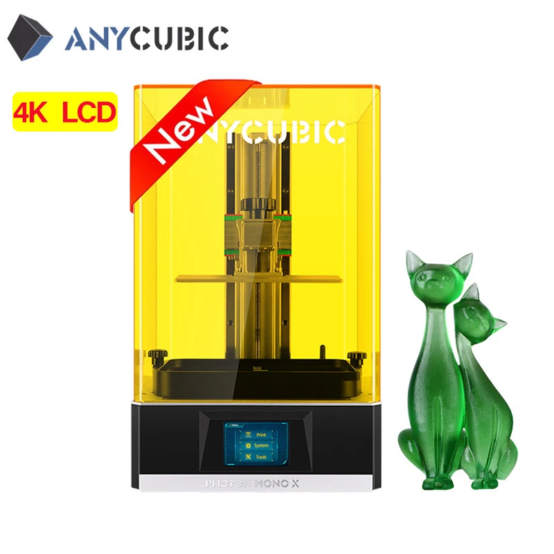 Anycubic de Fótons Mono X LCD impressora de controle Remoto e Compilação Grande Volume de 192(L)*120(W)*245(H)mm impressora 3d