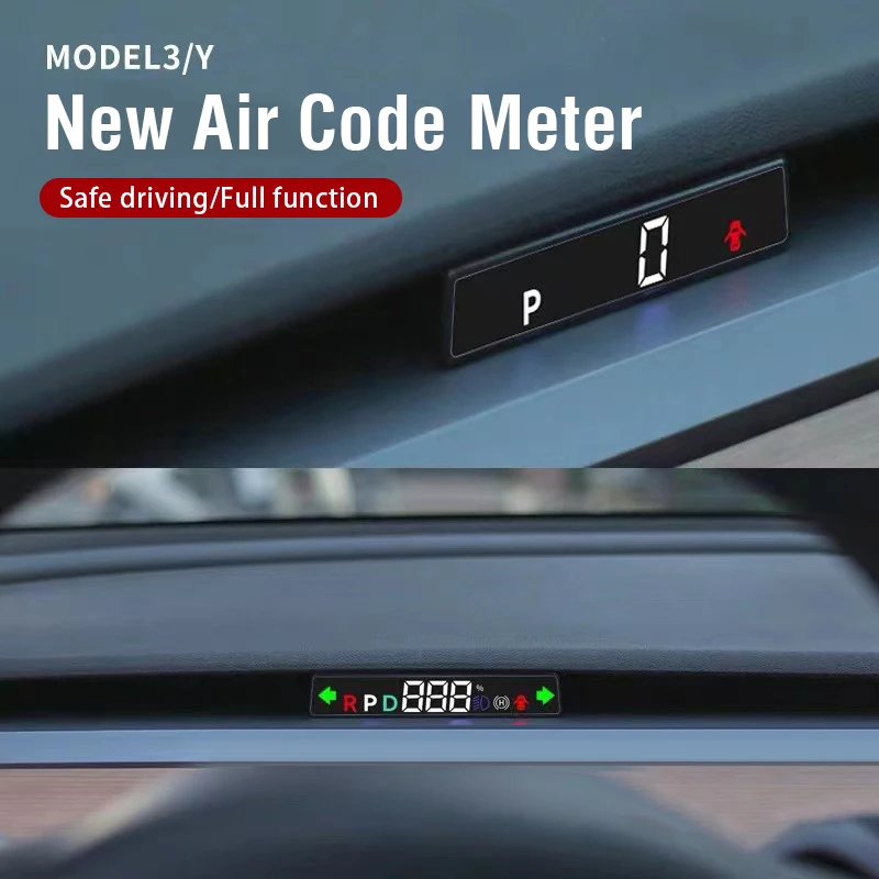 Auto OBD2 Head-Up Display da Eletrônica do Carro HUD Exibição do Projetor Smart Digital Velocímetro do Carro Acessórios para Tesla Model 3 /Y