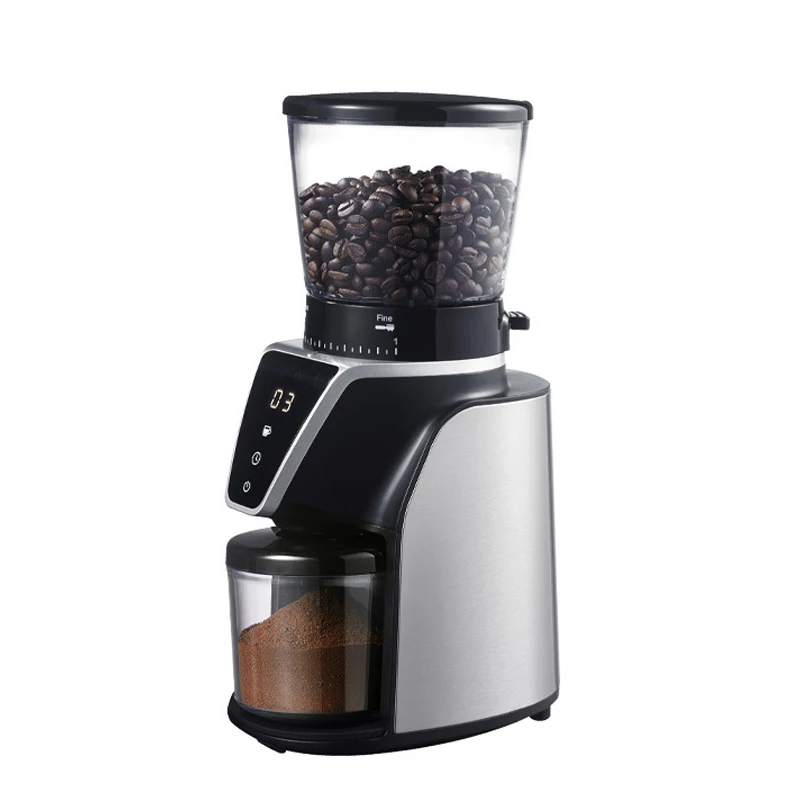 Automático de grãos de Café, Moinhos Moinho Máquina de LED Office Cónica Burr Grãos de Café de Esmagamento de Máquinas de Moagem