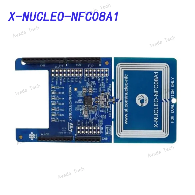 Avada Tecnologia X-NUCLEO-NFC08A1 cartão NFC, leitor de placa de expansão com base em ST25R3916B para STM32 e STM8 Nucleos