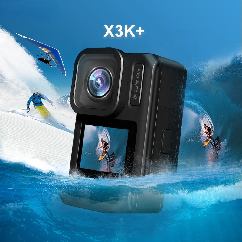 Avançado 8K ação câmera com Sensor H22 nello x3k+ paralelo ir pro esporte da câmara