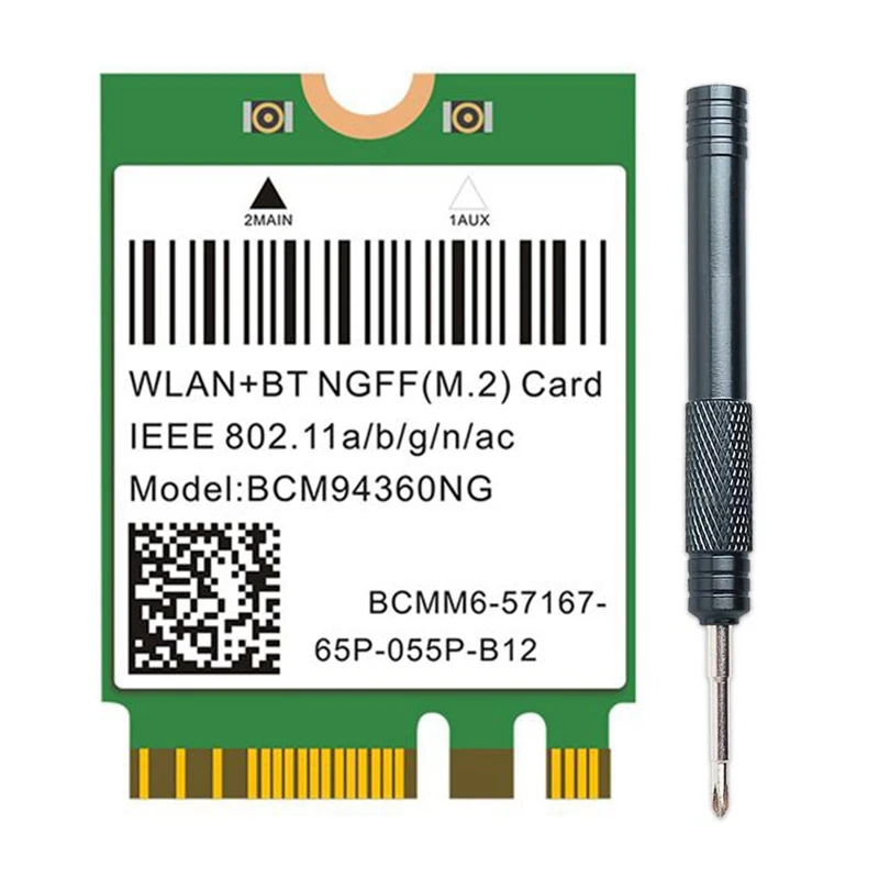 Banda dupla 1200Mbps BCM94360NG de Placa wi-Fi para MacOS Hackintosh 802.11 Ac Bluetooth 4.0 sem Fio do Adaptador de Rede Placa de rede local