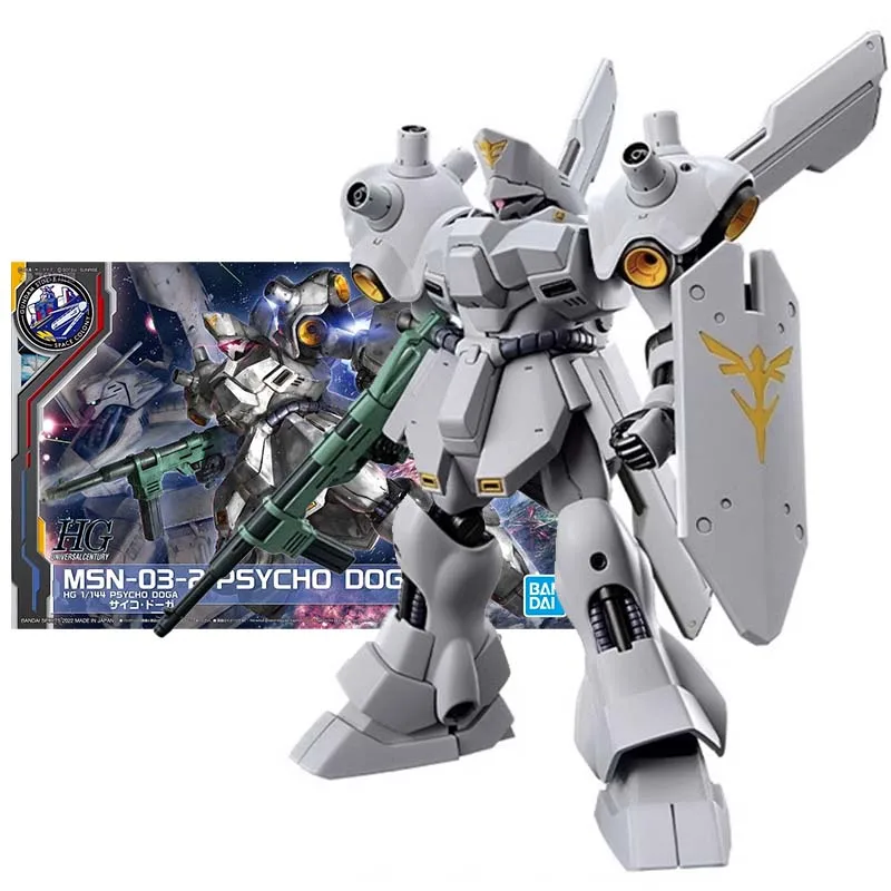 Bandai Figura Gundam Modelo de Kits de Figuras de Anime HGUC PB Psico Doga Mobile Suit Gunpla Figura de Ação de Brinquedos Para Meninos, para Crianças de Presente