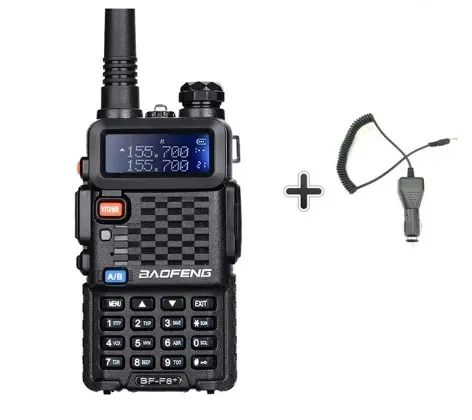 BF-F8+ Atualização Walkie Talkie Polícia Dois sentidos do Carro da Estação de Rádio Portátil de Rádio amador para a Caça 5W UHF VHF Banda Dupla