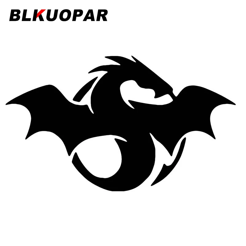 BLKUOPAR para o Dragão Logotipo da Etiqueta do Carro Engraçado Oclusão Zero Decalque Criativo Frigorífico pára-brisas da Motocicleta Carro do Vinil Envoltório
