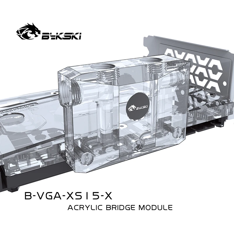 Bykski B-VGA-XS15-X, Mudar de Direção L-tipo de GPU Bloco Ponte, Acrílico Módulo Ponte, Para Bykski a GPU da Água de Bloco de Montar