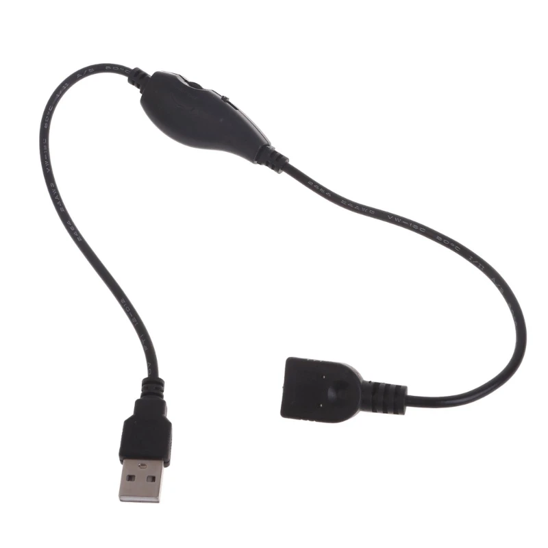 Cabo de Extensão USB Embutido On/Off Dimmer para Gravador de Condução, LED DropShipping