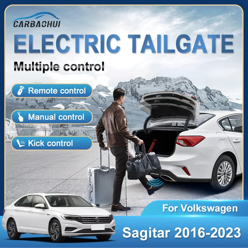 Carro Elétrico da porta Traseira Eléctrica Tronco Unidade Chute Sensor de Porta Traseira Kit de Alimentação Automático de Elevação Para a Volkswagen VW Sagitar 2016-2023