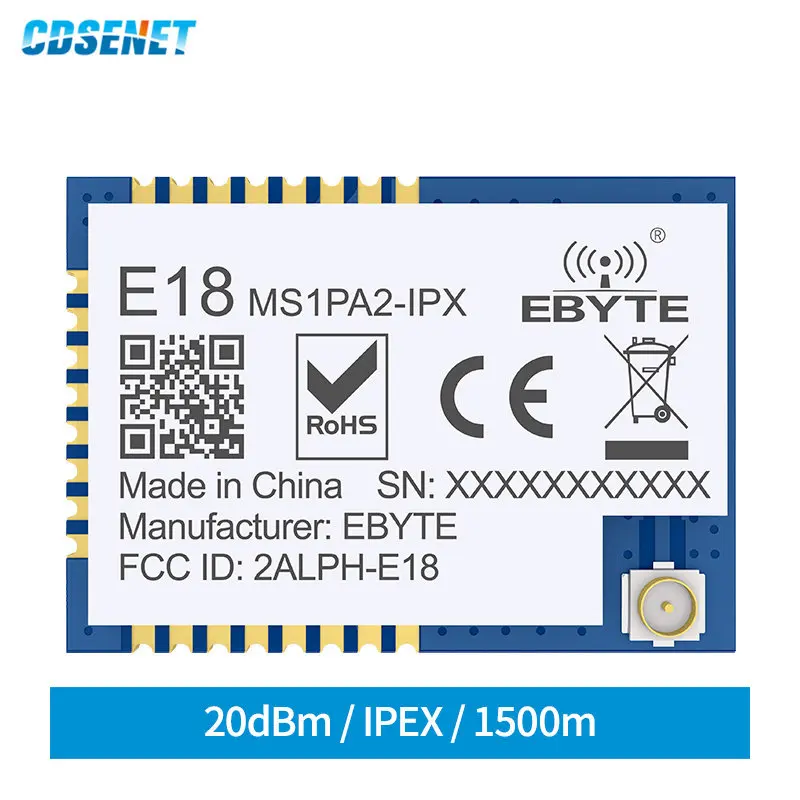 CC2530 ZigBee Módulo de 2.4 GHz Rede de Malha CDSENET E18-MS1PA2-IPX PA LNA 2,4 g de IoT SMD IPEX SoC Transceptor sem Fio Módulo