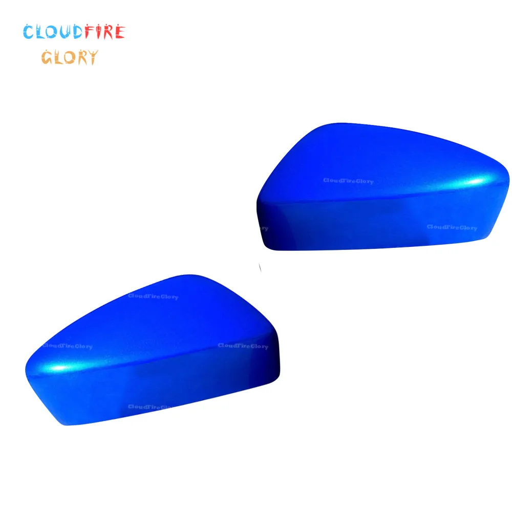 CloudFireGlory Par de colunas Frontais Esquerda e Direita Espelho de Casa Capa de Plástico Azul Para Mazda CX5 CX-5 KE 2012 2013 2014