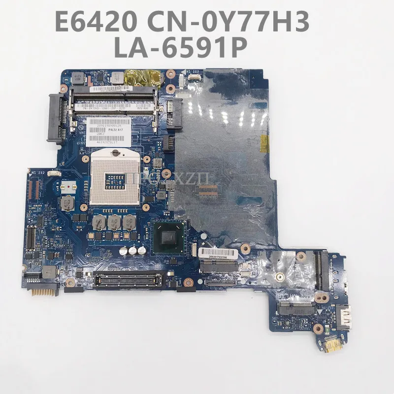 CN-0Y77H3 0Y77H3 Y77H3 de Alta Qualidade Para E6420 Laptop placa-Mãe LA-6591P placa-mãe Com QM67 100% Testado a Funcionar Bem