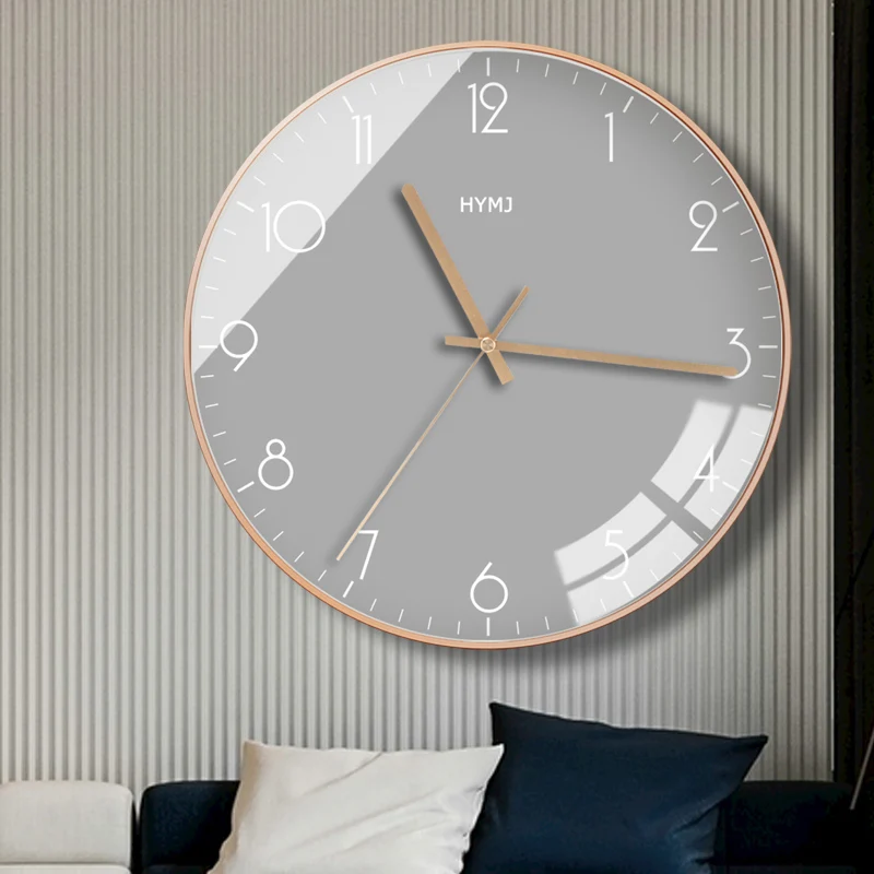 Cozinha Digital, Relógios de Parede Moderna da Estética Decorativa Mecânico de despertar Relógio Despertador, Sala de estar Horloge Murale Decoração de Parede 50MQWC