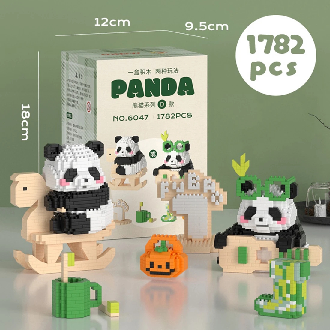 Criativo Kawaii Panda Mini Blocos de Construção da Cidade Kit de Construção de Modelo Animal de Montagem de Micro Diamante Tijolos de Brinquedo para a Criança Presente