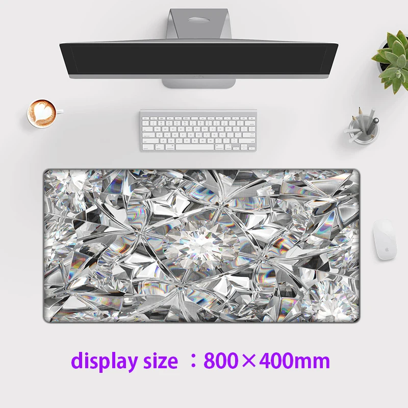 Diamantes coloridos Impressão XL Mouse Pad Gamer Acessório Quente Computador de Grande porte de Bloqueio de Borda do Teclado Tapete coisa Estranha Dropshipping